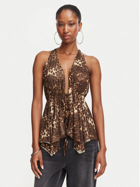 Juicy Couture Juicy Couture Bluse JCWCT226340 Braun Slim Fit