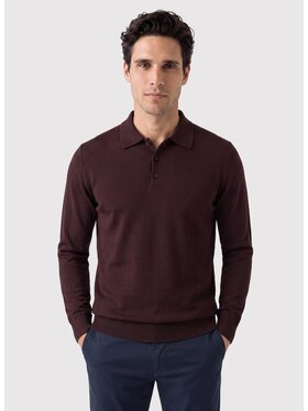 Pako Lorente Pako Lorente Sweter P26WF-2X-005 Bordowy Regular Fit