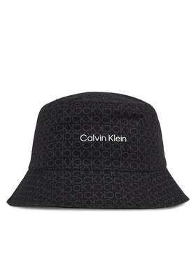 Calvin Klein Calvin Klein Platmale Monogram Reversible Bucket Hat K60K611158 Melns