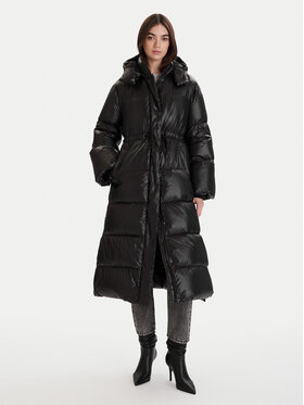 ViCOLO ViCOLO Пухено яке TF0086 Черен Regular Fit