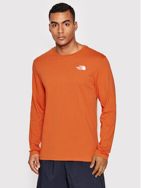 The North Face The North Face Longsleeve Easy NF0A2TX1 Pomarańczowy Regular Fit
