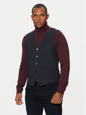 Tom Tailor Tom Tailor Kamizelka garniturowa 1044114 Granatowy Slim Fit