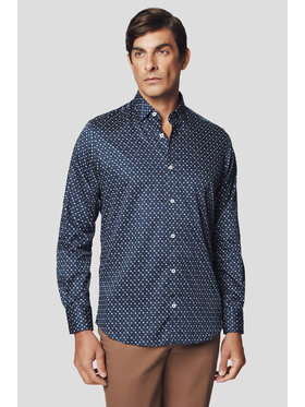 Lancerto Lancerto Koszula Ginevra KO073224000030 Granatowy Slim Fit