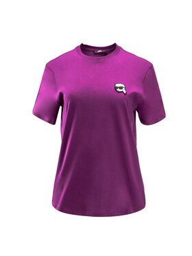 KARL LAGERFELD KARL LAGERFELD T-Shirt 236W1701-470_S Fioletowy Regular Fit