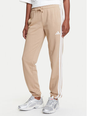 adidas adidas Παντελόνι φόρμας Essentials 3-Stripes JX7661 Μπεζ Regular Fit