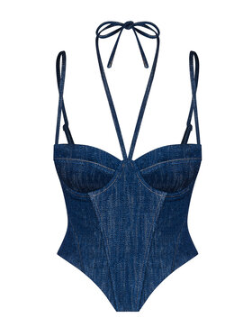 Laretaggio Laretaggio Gorset Lowell Denim Niebieski Slim Fit