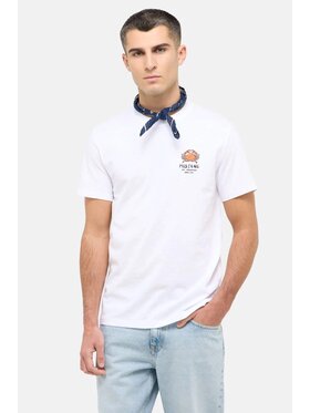 Mustang Mustang T-Shirt Style Austin Biały Regular Fit