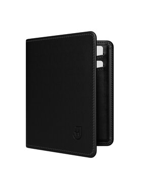James Hawk James Hawk Mały Portfel Męski Męski skórzany portfel slim z RFID Czarny
