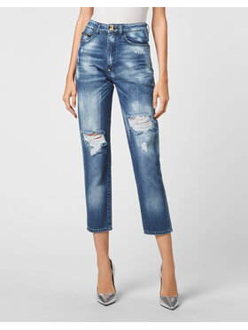 PHILIPP PLEIN PHILIPP PLEIN Jeansy 8611 Světle modrá Boyfriend Fit
