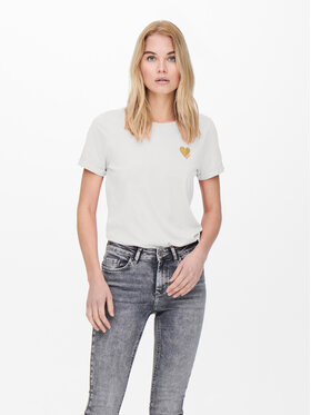 ONLY ONLY T-Shirt Kita 15244714 Bílá Regular Fit