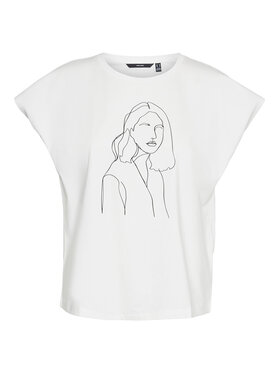 Vero Moda Vero Moda T-Shirt 10298088 Biały Box Fit
