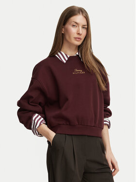 Tommy Hilfiger Tommy Hilfiger Sweatshirt WW0WW51724 Dunkelrot Relaxed Fit