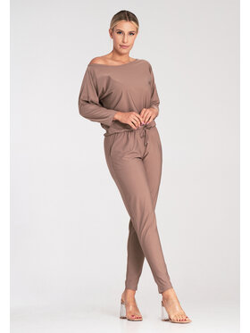 FIGL FIGL Kombinezon M1030 Beżowy Regular Fit