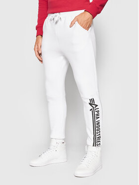 Alpha Industries Alpha Industries Παντελόνι φόρμας Jogger 118364 Λευκό Regular Fit