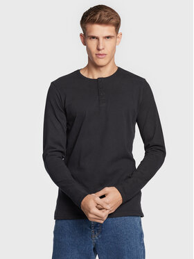 Solid Solid Longsleeve 21106135 Schwarz Regular Fit