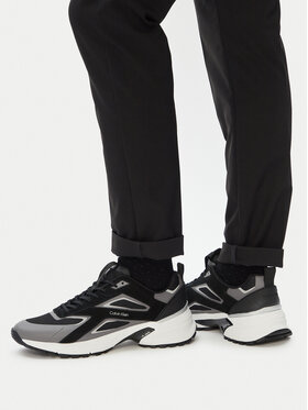 Calvin Klein Calvin Klein Sneakers Hike Runner Ck Stripe Mix Ny-Su HM0HM02220 Negru