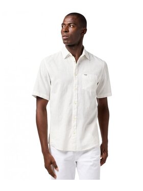 Wrangler Wrangler Koszula 1 PKT SHIRT 112362728 Biały Regular Fit