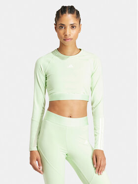 adidas adidas Tehnička majica Hyperglam Training IN6776 Zelena Slim Fit