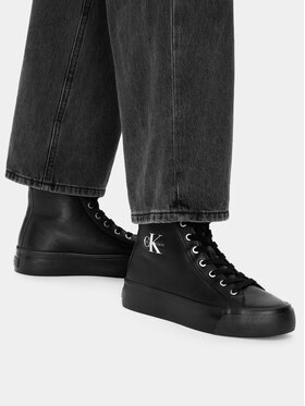 Calvin Klein Calvin Klein Tossud Vulc Flatf Mid Laceup Lth Fur HW0HW03234 Must