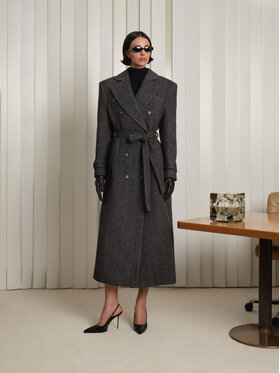 La Mania La Mania Cappotto ORLANDO 2 Grigio Classic Fit