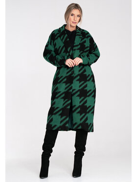 FIGL FIGL Płaszcz zimowy M1112 Zielony Regular Fit