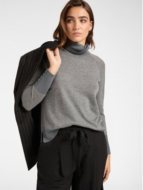 Elena Mirò Elena Mirò Sweter M476Z000609N023 Szary Regular Fit