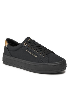 Tommy Hilfiger Tommy Hilfiger Sneakers Essential Vulc Canvas Sneaker FW0FW07682 Nero
