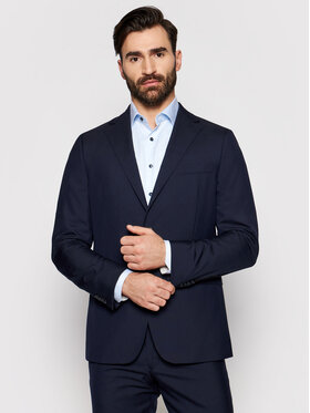Oscar Jacobson Oscar Jacobson Švarkas Falk 3100 8515 Tamsiai mėlyna Regular Fit