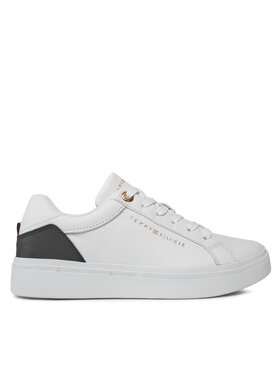 Tommy Hilfiger Tommy Hilfiger Laisvalaikio batai Elevated Essential Court Sneaker FW0FW07635 Balta