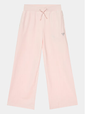 Guess Guess Teplákové kalhoty J4RQ16 KBXI2 Růžová Wide Leg
