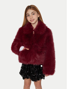 Guess Guess Futro J5BL02 WHH10 Czerwony Regular Fit