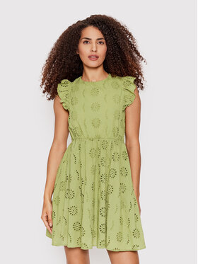 Vero Moda Vero Moda Poletna obleka Naima 10263155 Zelena Regular Fit