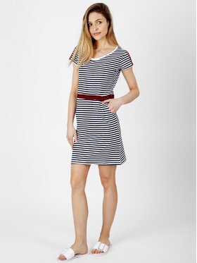Perso Perso Sukienka letnia RBE810303F Granatowy Regular Fit