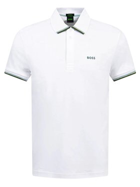 BOSS BOSS Polo 50538185-100 Biały Regular Fit