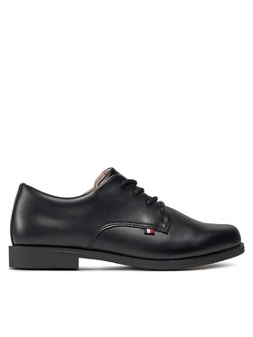 Tommy Hilfiger Tommy Hilfiger Īsi apavi Low Cut Lace Up Shoe T3B4-33174-1355 Melns