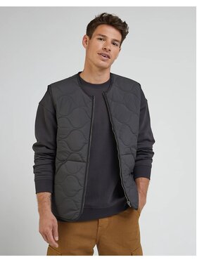 Lee Lee Kamizelka VEST Czarny Regular Fit