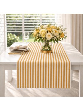 Roseberry Home Roseberry Home Bieżnik w drobne pasy Dandy Yellow Żółty
