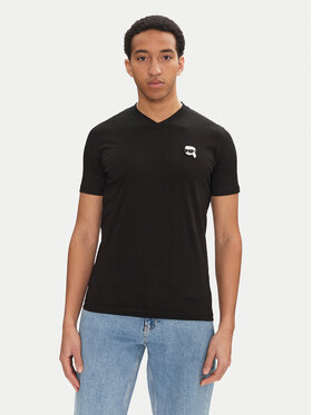 KARL LAGERFELD KARL LAGERFELD Tricou 755021 552224 Negru Regular Fit