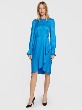 TWINSET TWINSET Košeľové šaty 222TT2122 Modrá Regular Fit