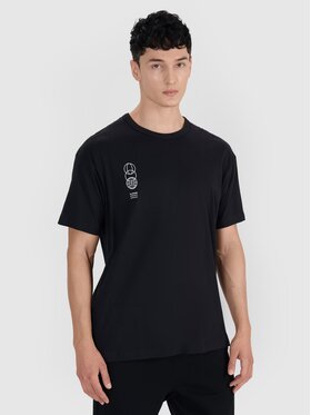4F 4F T-Shirt 4FRSS25TTSHM2652-20S Czarny Oversize