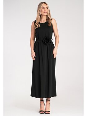 FIGL FIGL Koktejlové šaty M1191 Čierna Flared Fit