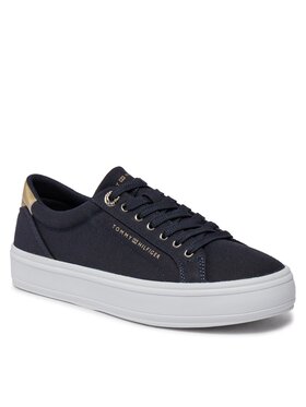 Tommy Hilfiger Tommy Hilfiger Sportcipők Essential Vulc Canvas Sneaker FW0FW07682 Sötétkék