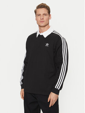 adidas adidas Polo särk adicolor Rugby IZ4806 Must Regular Fit