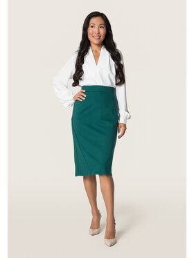 QUIOSQUE QUIOSQUE Spódnica 7TR001 Zielony Regular Fit