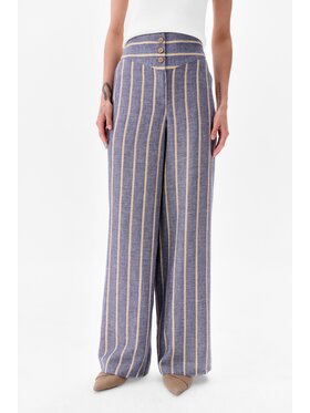 blue shadow blue shadow Spodnie damskie Babax Niebieski Regular Fit