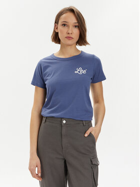 Lee Lee T-Shirt 112350225 Granatowy Slim Fit