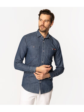 Lee Cooper Lee Cooper Koszula PESO 7633 Niebieski Regular Fit