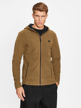 4F 4F Fleecejacke 4FAW23TFLEM121 Braun Regular Fit