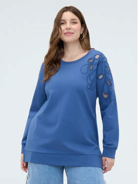 Fiorella Rubino Fiorella Rubino Felpa G843L008937N024 Blu Boxy Fit