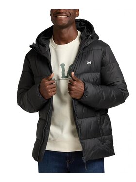 Lee Lee Kurtka zimowa PUFFER JACKET Czarny Regular Fit